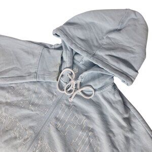 PacSun Men's Full Zip Hoodie Pacific Sunwear Sky Blue Medium